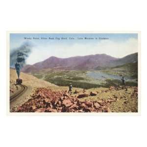  Windy Point, Pikes Peak Cog Road, Colorado Premium Poster 