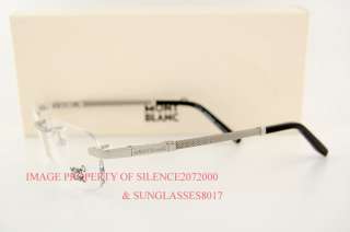 New MONT BLANC Eyeglasses Frames MB 247 018 RHODIUM  