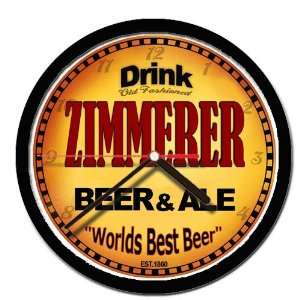  ZIMMERER beer and ale cerveza wall clock: Everything Else