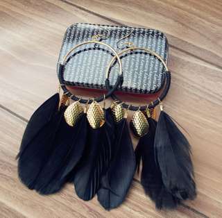 New Fashion Women Vintage Feather Earrings various Designs  