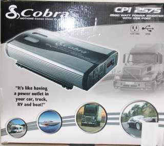 Cobra CPI 2575 2500 Watt 12 Volt DC to 120 Volt AC Power Inverter Car 