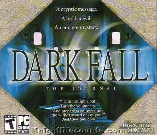 DARK FALL The Journal Adventure PC Game NEW BOX 625904405517  