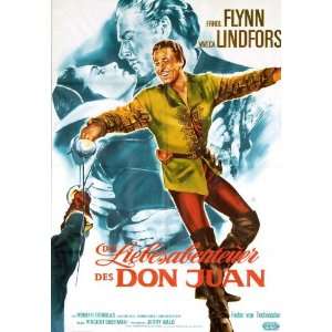 The Adventures of Don Juan (1948) 27 x 40 Movie Poster German Style A 