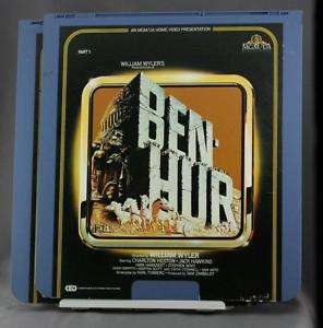 Laser Disc Movie Ben Hur Charleton Heston CED Disc Set  