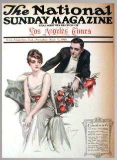 1915 Z.P Nikolaki Cover Roses Couple Argument Make Up  