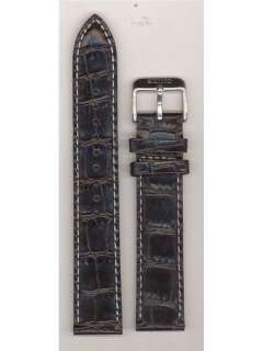 Seiko 19mm Black Leather Watch Band #4LR3ZB  