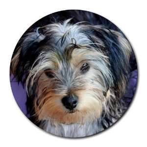  Yorkshire Terrier Puppy Dog 3 Round Mousepad BB0654 