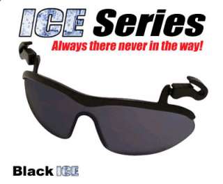 New Brimz Black Sunglasses flip up sports clip 100%UV  