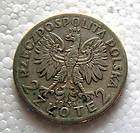 POLAND SILVER 2 ZLOTE 1934 Y #