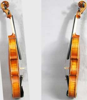   YRS Royal Carve Scroll Strad violin #0307 MOP Inlaid Top Grade  