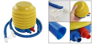 Blue Yellow Bellows Hand Foot Pump Inflator for Inflatable Air Toy 