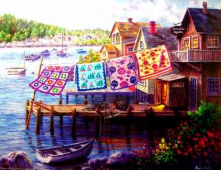   QUILTS by NICKY BOEHME 1000 PIECE SUNSOUT JIGSAW PUZZLE   NEW  