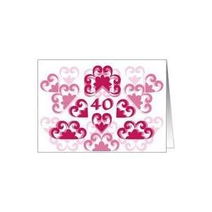  40th birthday ornament Card Toys & Games