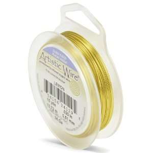  Artistic Wire 24 Gauge Silver Plated Lemon Wire, 15 Yards 