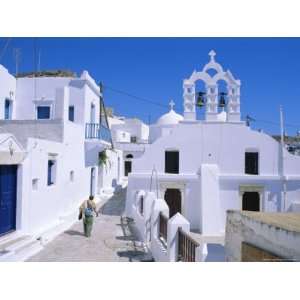 The Old Town Above Katapola, Amorgos, Cyclades Islands, Greece, Europe 