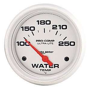 Auto Meter 4437 Ultra Lite 2 5/8 100 250 F Short Sweep Electric Water 