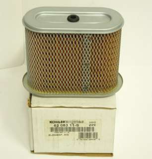 KOHLER Command Pro CS8.5 AIR FILTER  63 083 11 S  