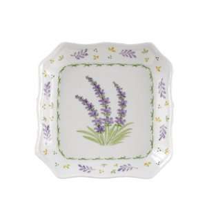  Andrea By Sadek 6.5 Lavender Square Plates (4): Patio 