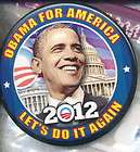 Sarah Palin 2012 Button President No re elect Obama  