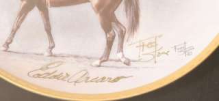 Eddie Arcaro Signed Fred Stone Up Kelso Plate Framed LE  