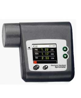 Digital Spirometer. PEF, FEFV1, FEF lung volume device  