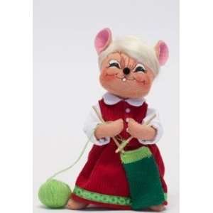  Annalee 8 Knitting Mouse Figurine