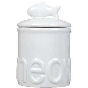  Creature Comforts Meow Treat Jar   White