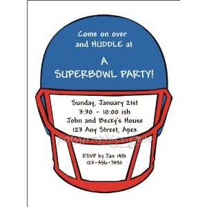  Football Helmet Super Bowl Party Invitations Toys & Games