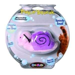  OURPETS PLAY N SQUEAK TOY SPEEDY SNAIL: Pet Supplies