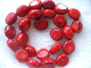 wholesale 16.5 20 25mm red coral huge chunk beads  