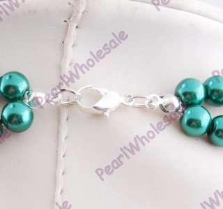 mix color imitation pearl necklace earring 6set  