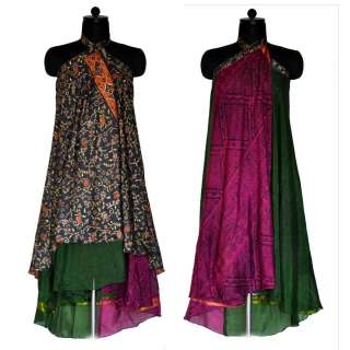 Silk Saree Dress cum Skirt: 1040