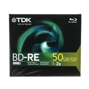  New   BD RE 50GB 2X Blu Ray by TDK Electronics   48700 