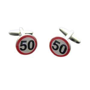  50km Speed Limit Sign Cufflinks: Everything Else