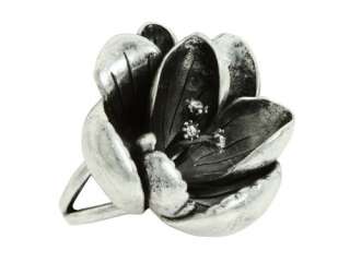 Fossil Brand Ring Posey Ring Size 7 Vintage Silver Flower Ring $38 