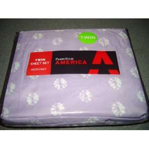 Perry Ellis America Tie Dye Twin Sheet Set   Lavender:  