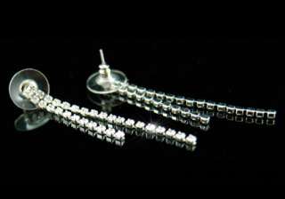 Bridal Elegant Rhinestone Necklace Earrings Set S1067  