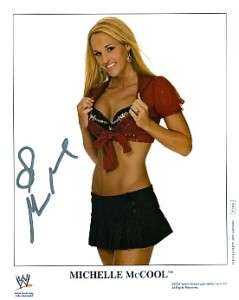 AUTHENTIC 2006 WWF WWE PROMO P 1132 SIGNED BY WWE DIVA MICHELLE McCOOL 