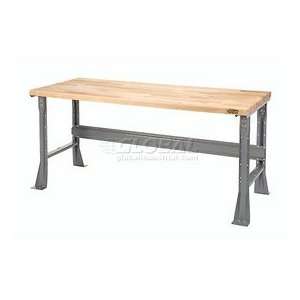  60 X 36 Maple Square Edge Work Bench  Fixed Height   1 3/4 