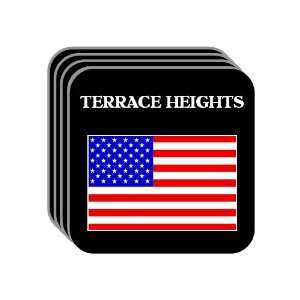 US Flag   Terrace Heights, Washington (WA) Set of 4 Mini 