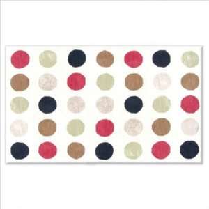   Market 40081D MULTI DOTS AREA RUG 5ft 3in x 8ft 3in Furniture & Decor