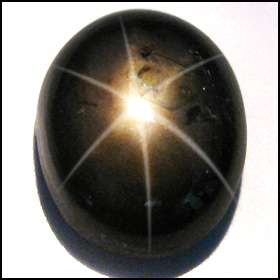 00 CT. OVAL CABOCHON BLACK STAR SAPPHIRE BS1188  