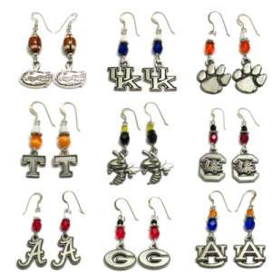 Licensed Southeast SEC Colleges Logo Crystal Earrings  