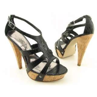    Phat Farm Size 7.5 M Womens Black Consuela High Heels Shoes
