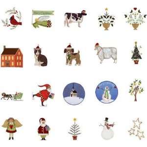  Brother PES Embroidery Machine Card FOLK CHRISTMAS 