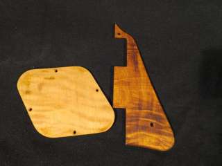 Hand made solid wood Gibson Les Paul Guitar Pickguard +back coverplate 