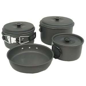   , Durable Great Heat Conduction Hard Anodized Trekker 7 Piece Cookset