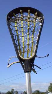 This is a great lacrosse stick. Measures 41 long. Signed BRINE. The 