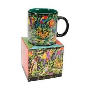  Laurel Burch Mug Jungle Songs MUG 3077; 2 Items/Order 