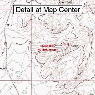  USGS Topographic Quadrangle Map   Shiloh Hills, New Mexico 